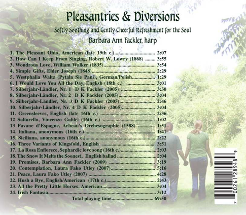 track listing Pleasantries & Diversions