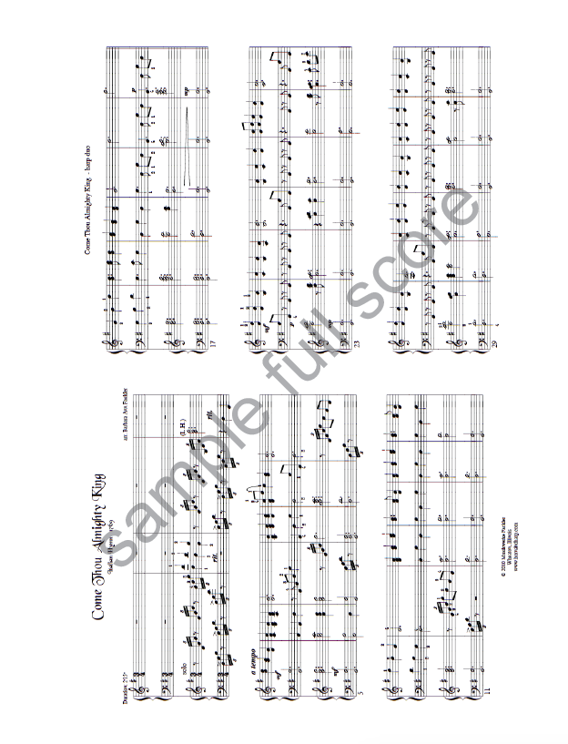 trio sheet music for harp, violin and cello 