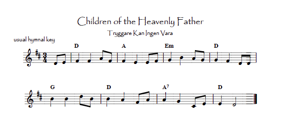 Children of the Heavenly Father, lead sheet PDF.  