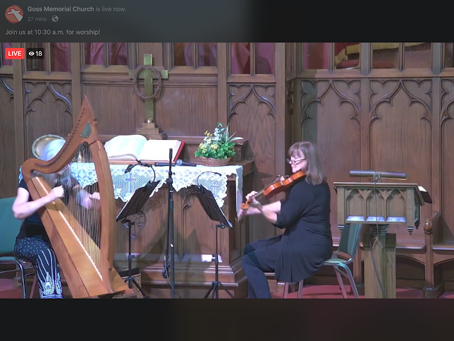 special music for worship ~ Gail Salvatori, violin, Barbara Fackler, harp