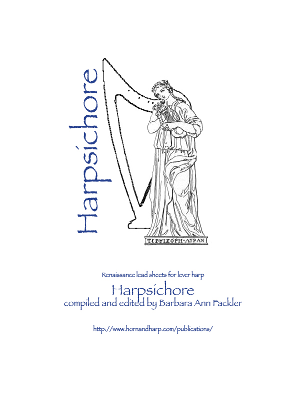lead sheets formatted for lever harp