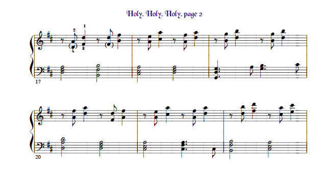 Holy, Holy, Holy ~ harp solo