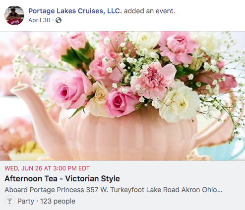  Portage Princess Victorian Cruise Portage Lakes, Ohio